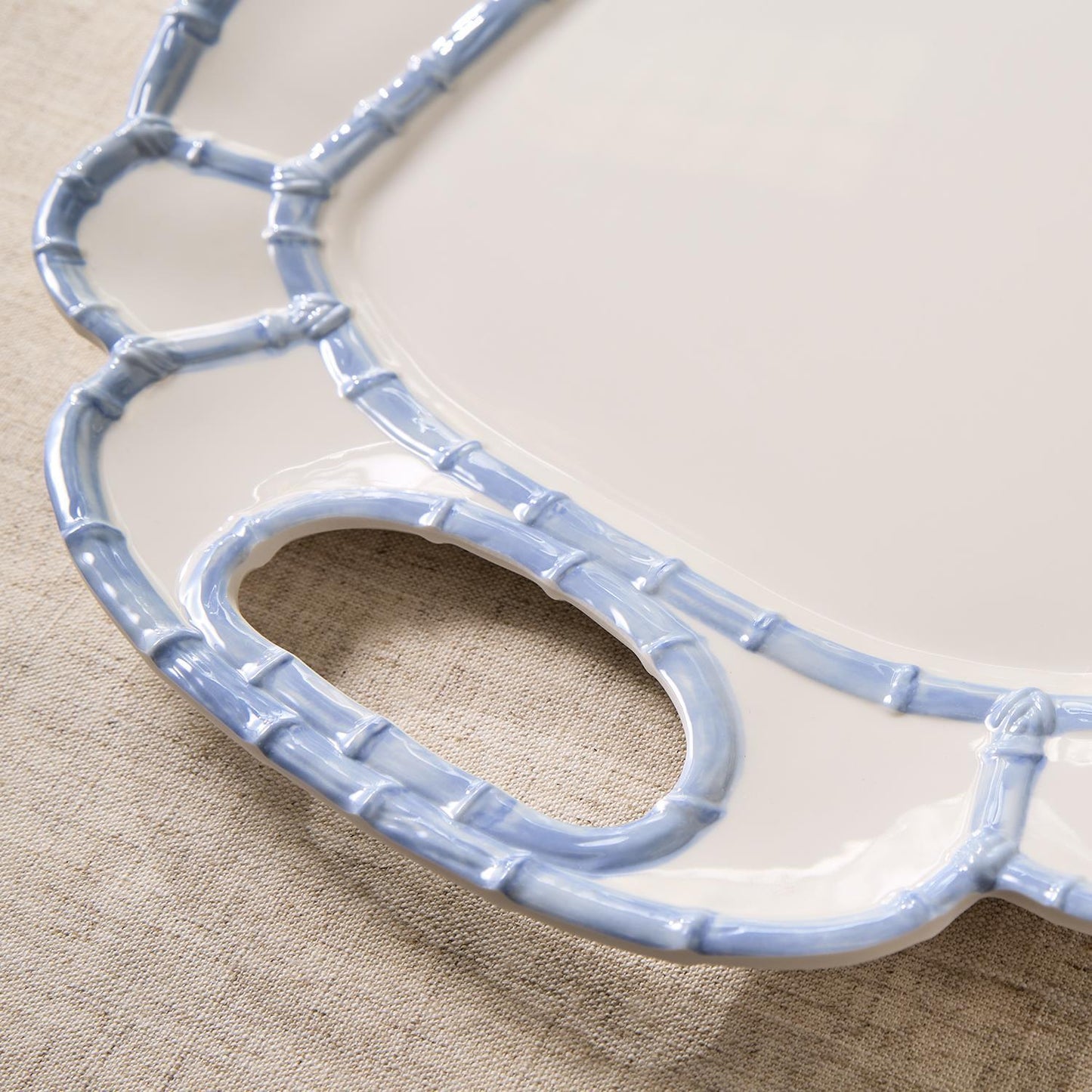 Two's Company Bamboo Melamine Touch Platter