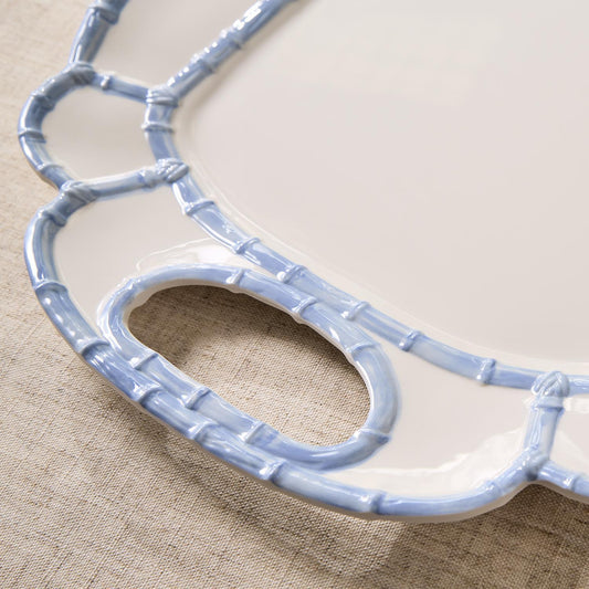 Two's Company Bamboo Melamine Touch Platter