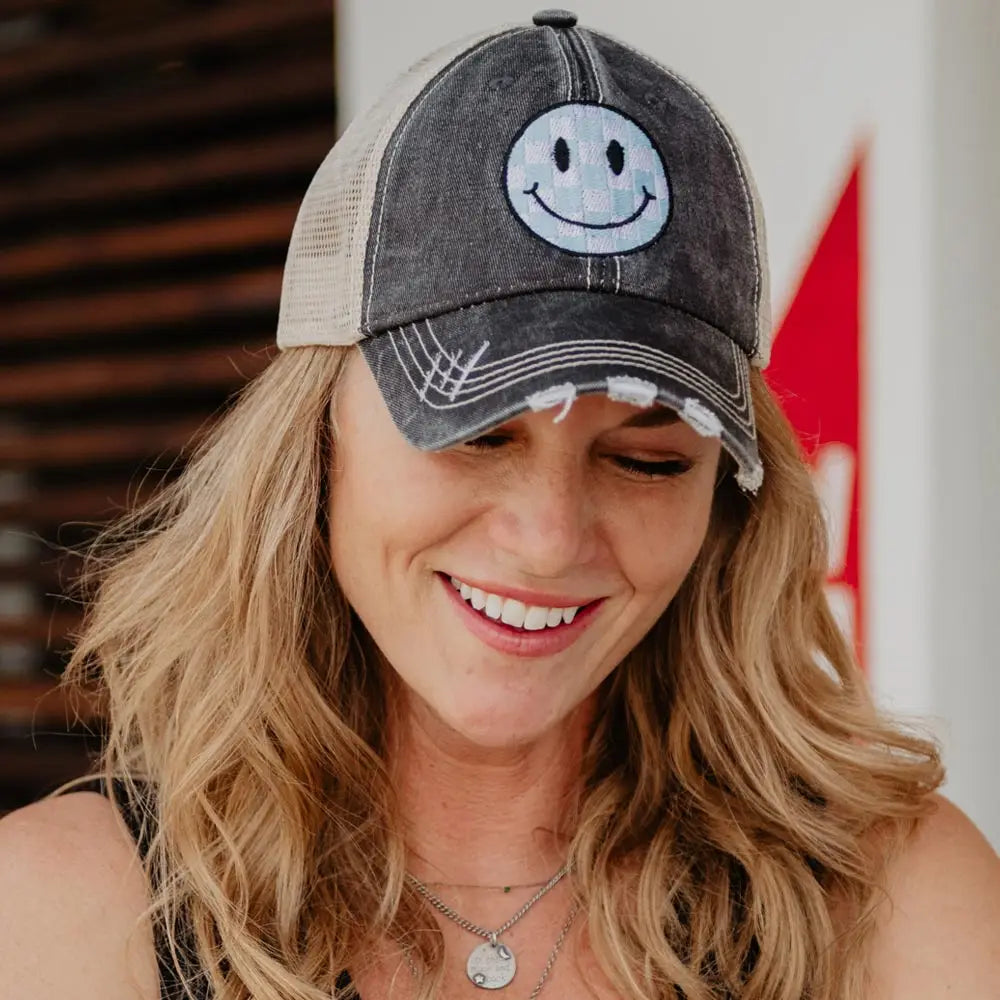 Trucker Happy Face Hat