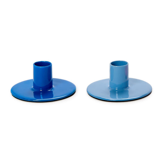 Blue Hues Candle Holder Set