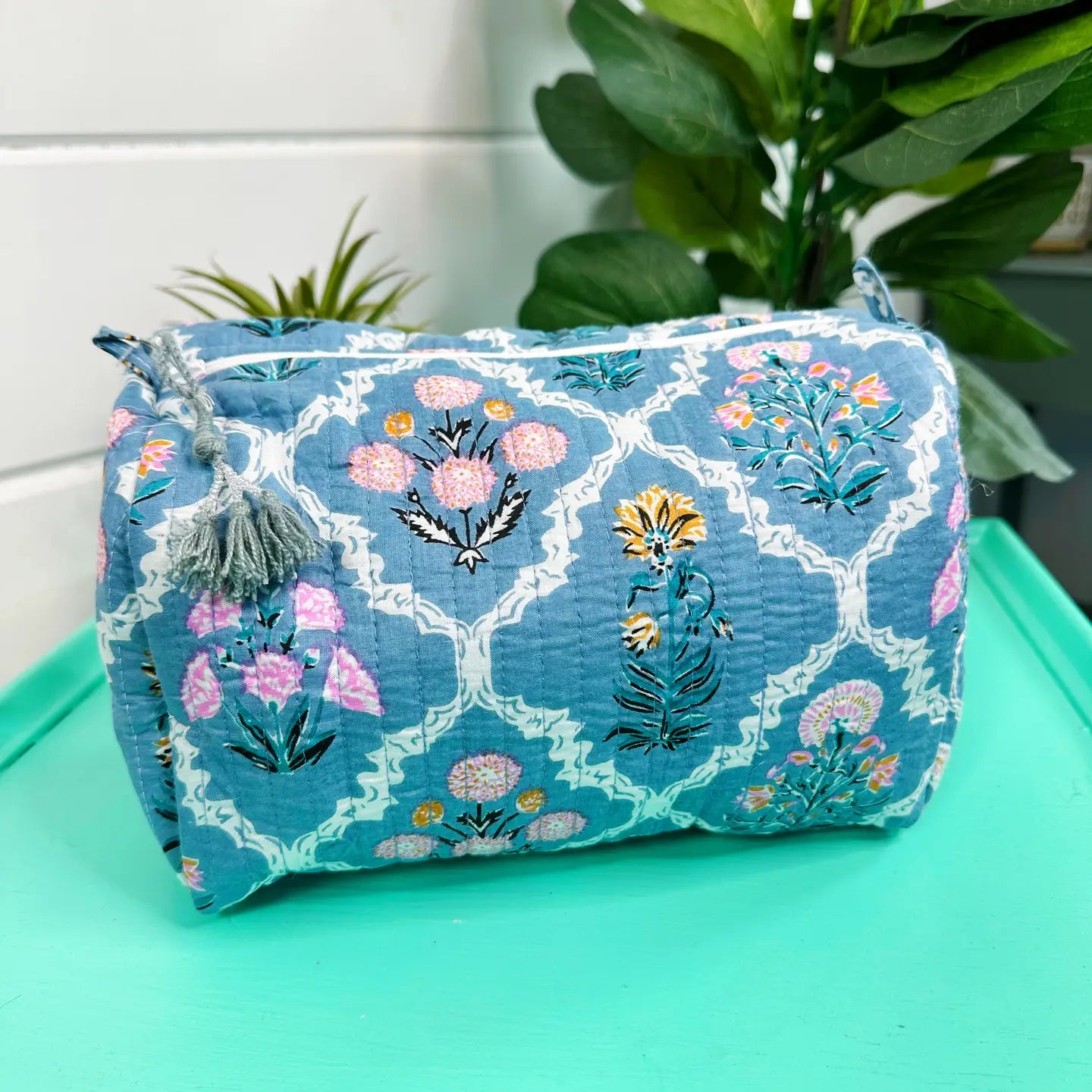 Quilted Make-Up Bag