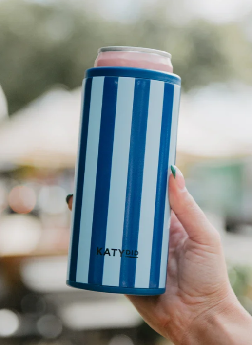 Striped Slim Can Cooler