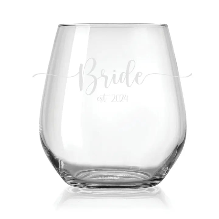 Bride & Bridesmaid Glassware