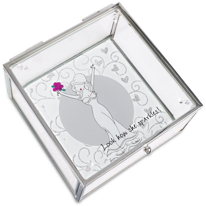 Bride Glass Keepsake Box