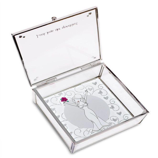 Bride Glass Keepsake Box