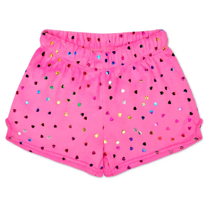 Kids Valentine's Day Plush Lounge Shorts