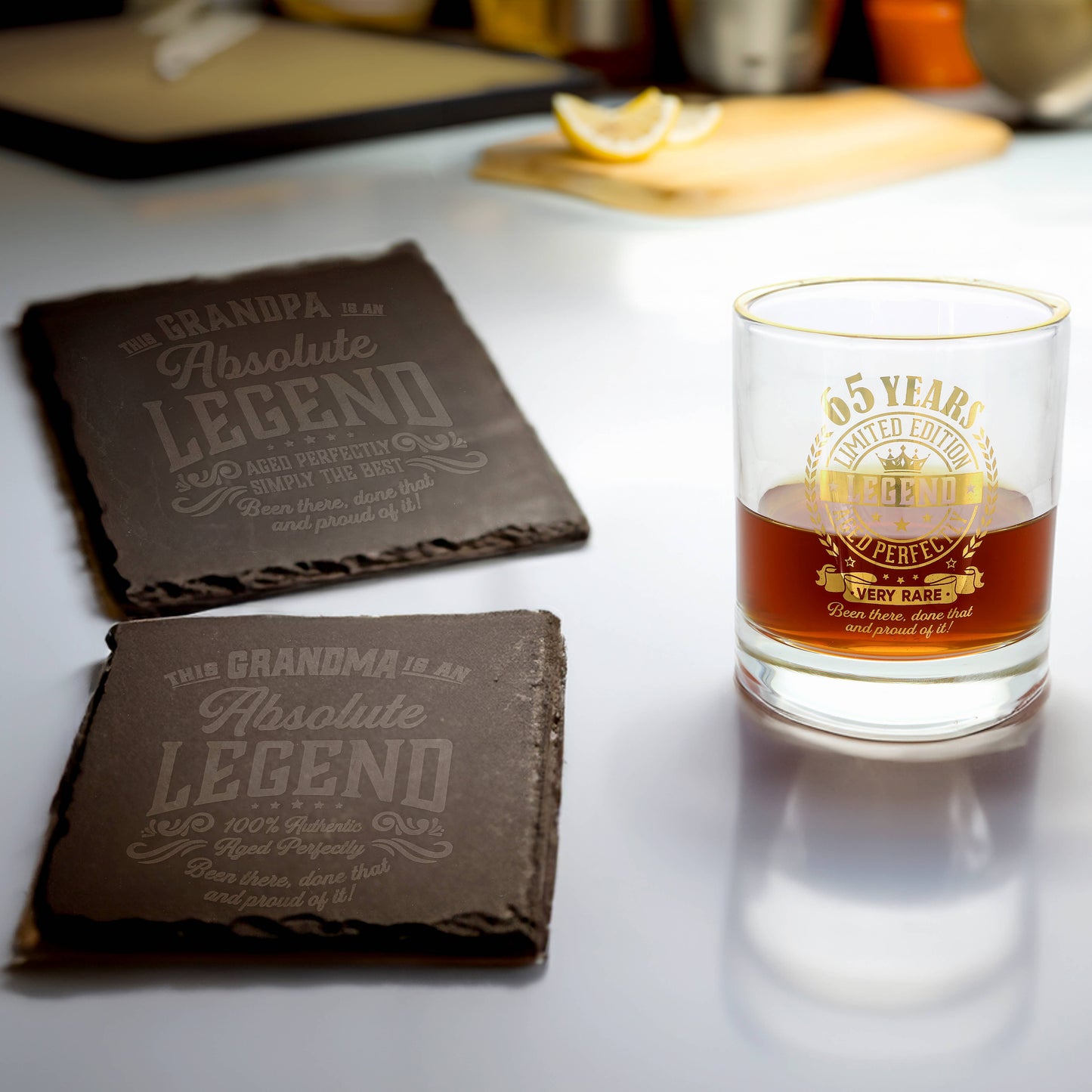 Grandpa Slate Coaster