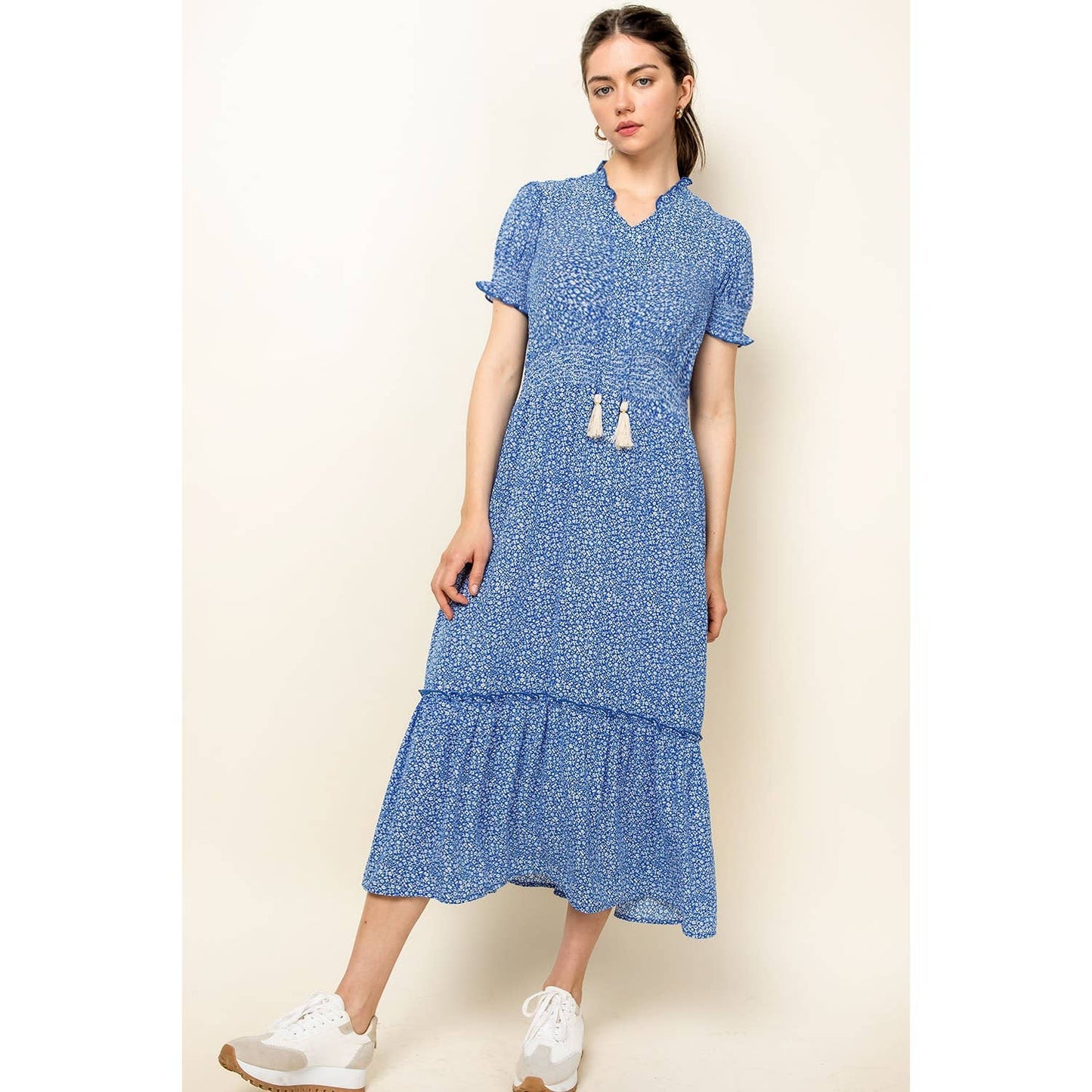 THML Floral Midi Dress
