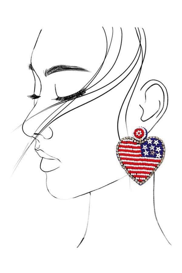 4TH OF JULY DROP EARRINGS