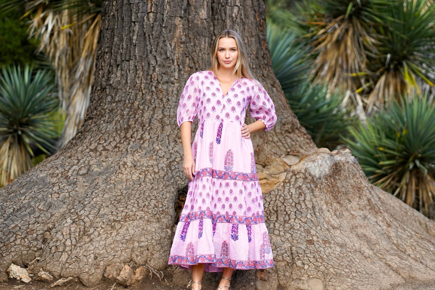 Remi Block Print Maxi Dress