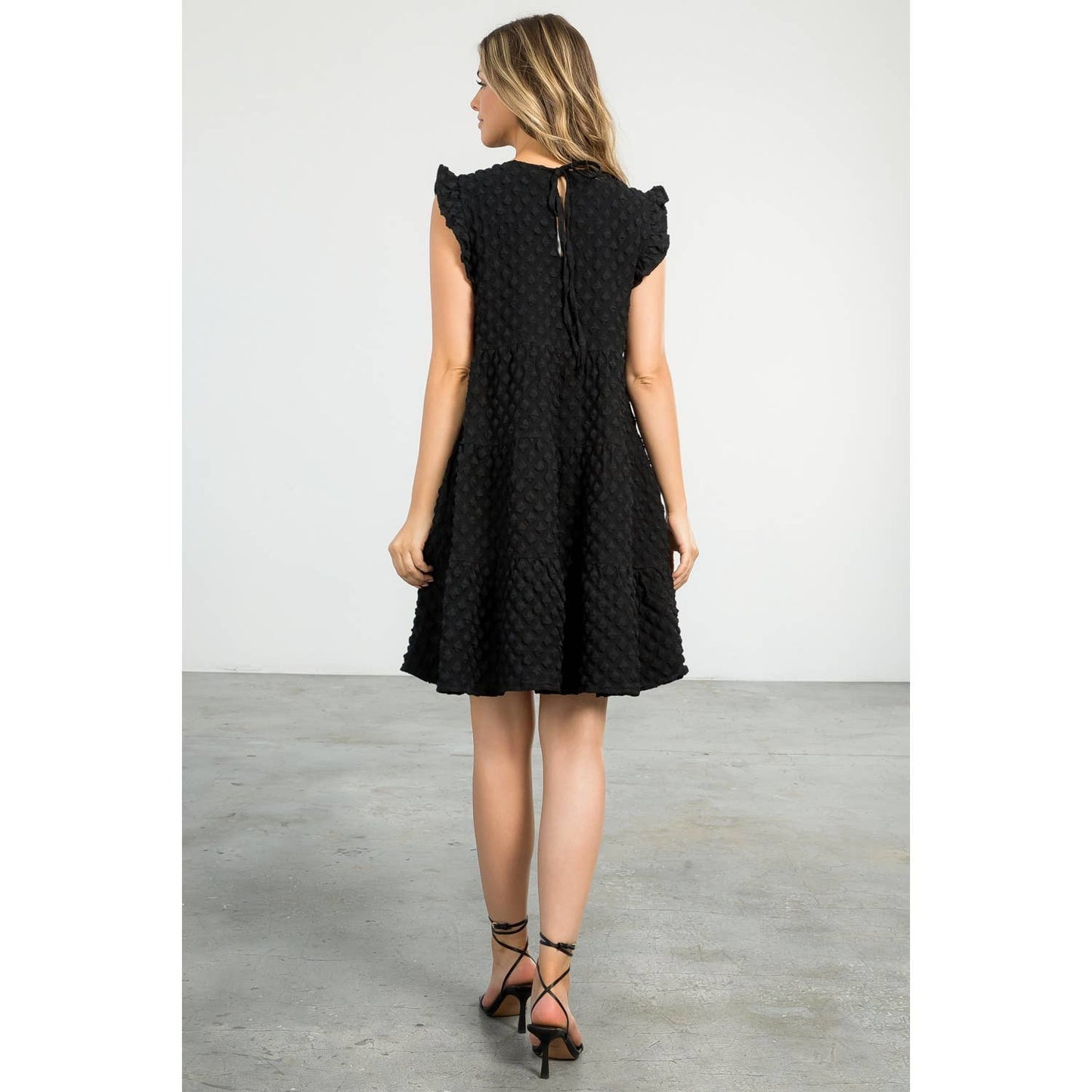 THML Textured Little Black Dress