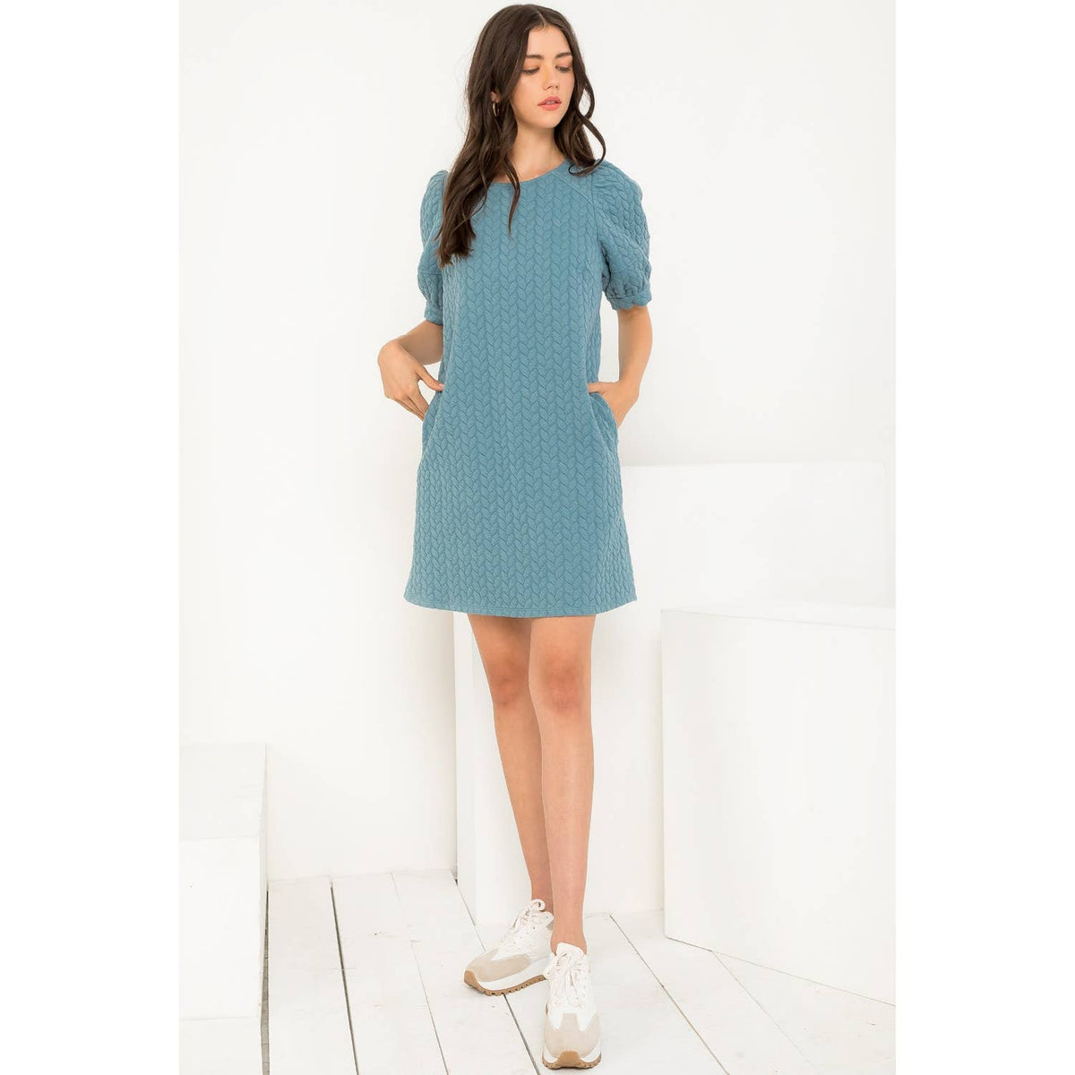 THML Short Sleeve Knit Dress