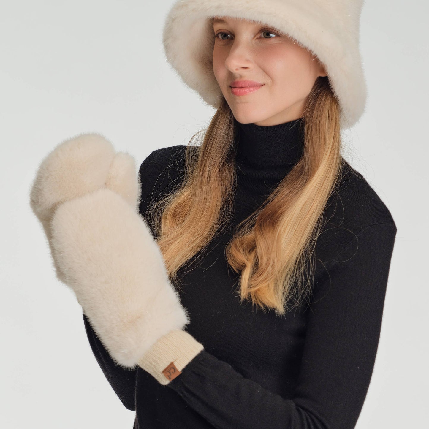 Convertible Fur Mittens