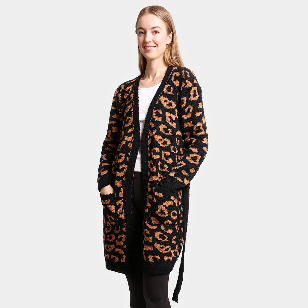 Leopard Patterned Cozy Robe