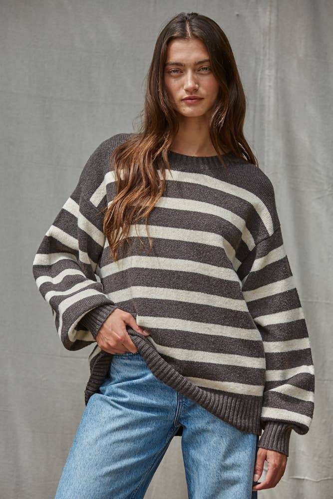 By Together Oversized Stripe Sweater