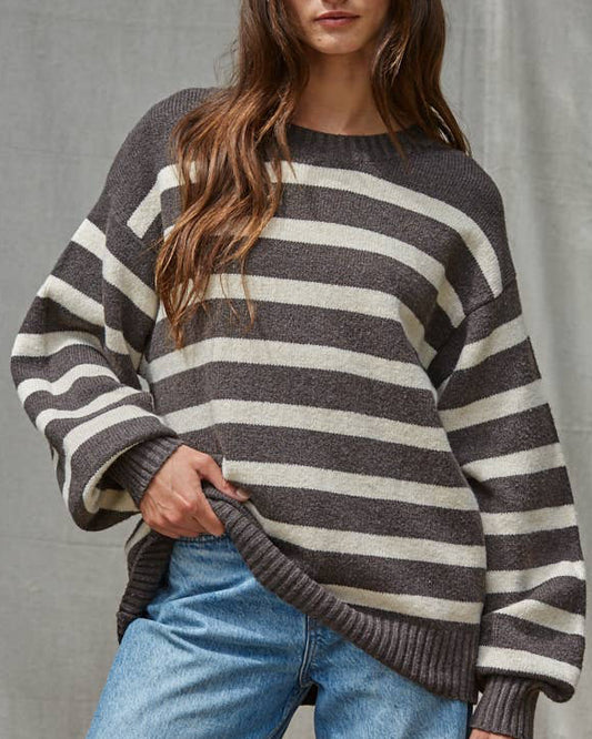 By Together Oversized Stripe Sweater