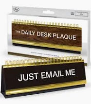 Daily Desk Plaque