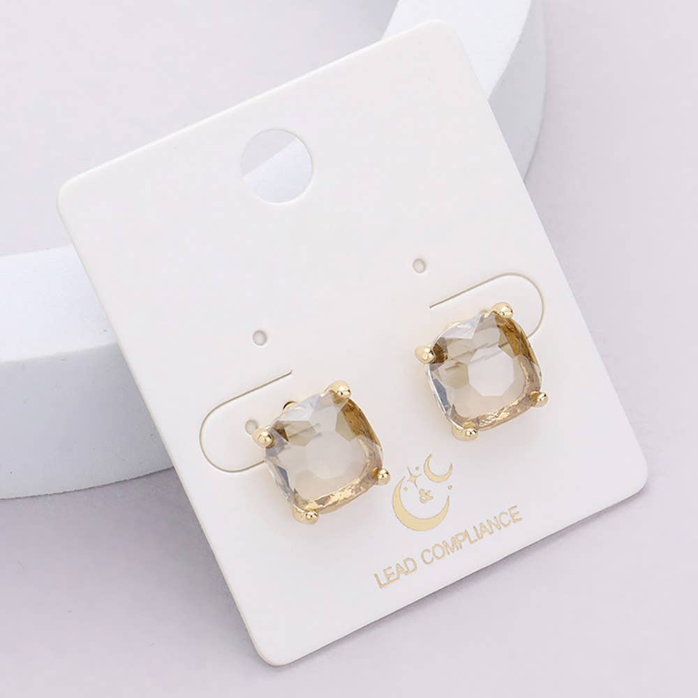 Cushion Stud Earrings