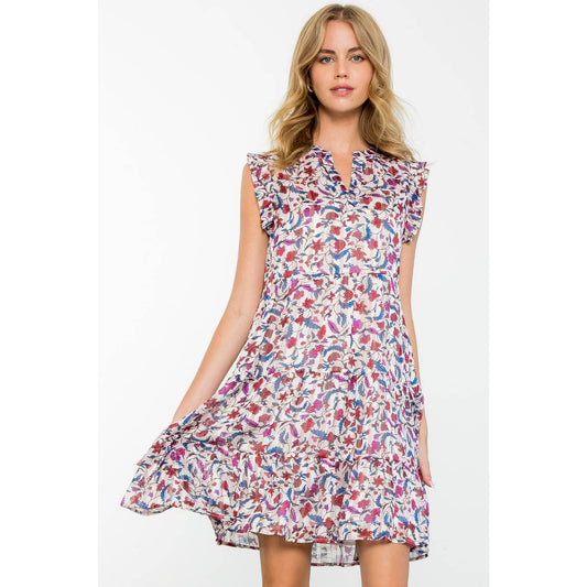 THML Flora Gold Thread Dress