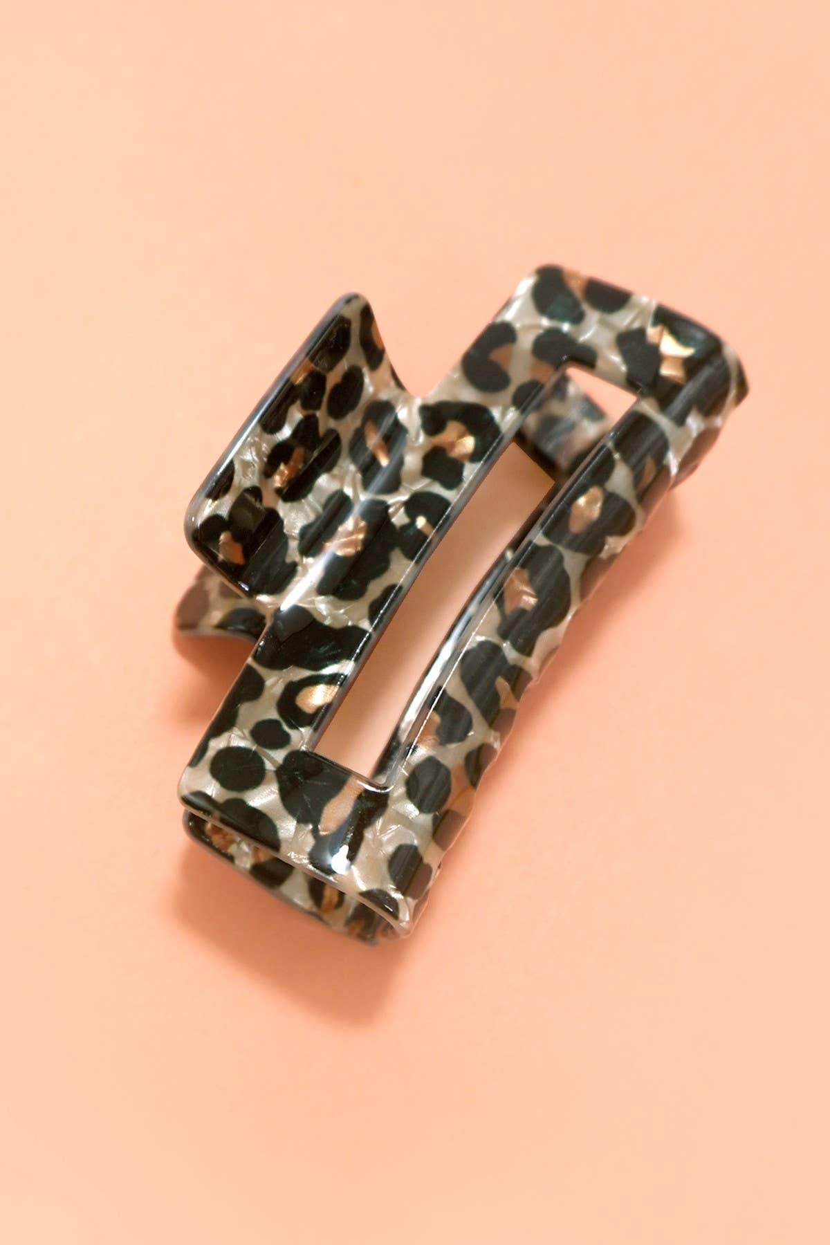 Leopard Print Hair Claw Clip