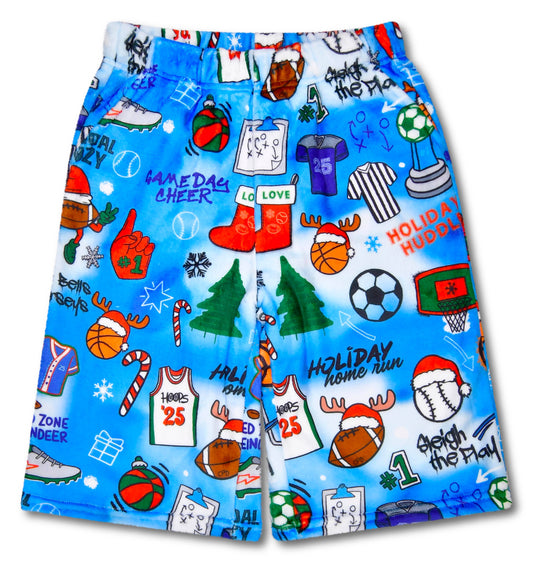 Boys Holiday Game Day Board Shorts