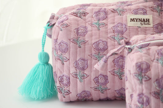 Lavender Travel Makeup Pouch