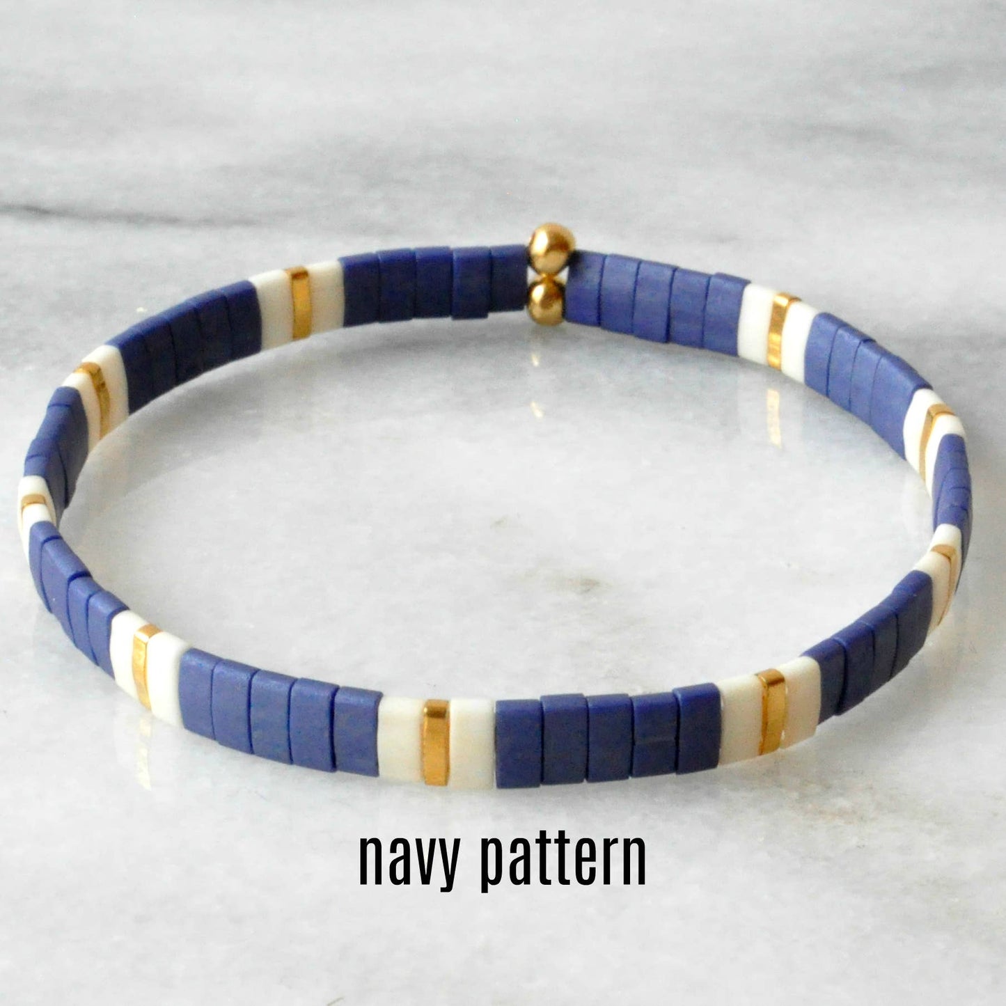 Hand Beaded Tile Bracelets