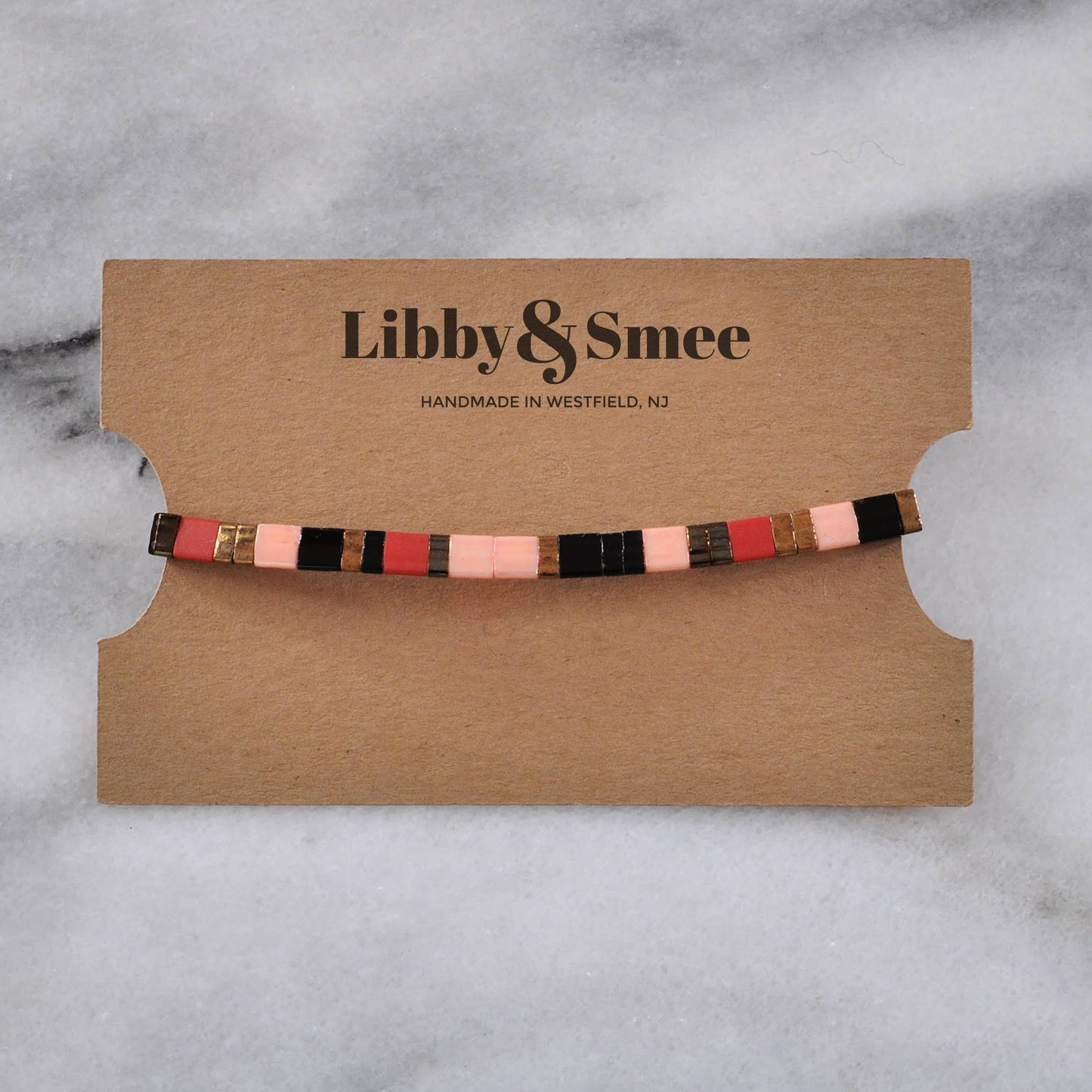 Hand Beaded Tile Bracelets