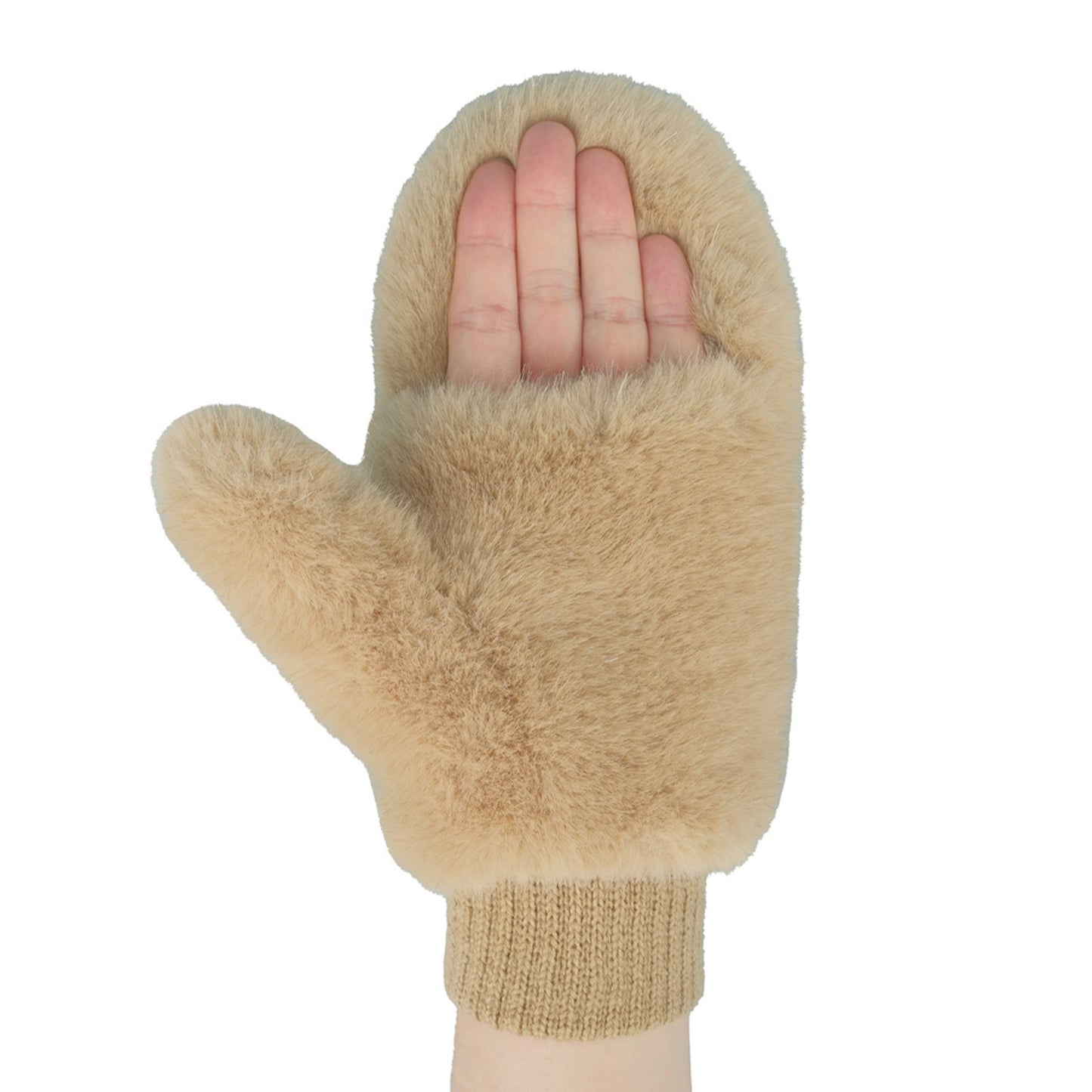 Convertible Fur Mittens