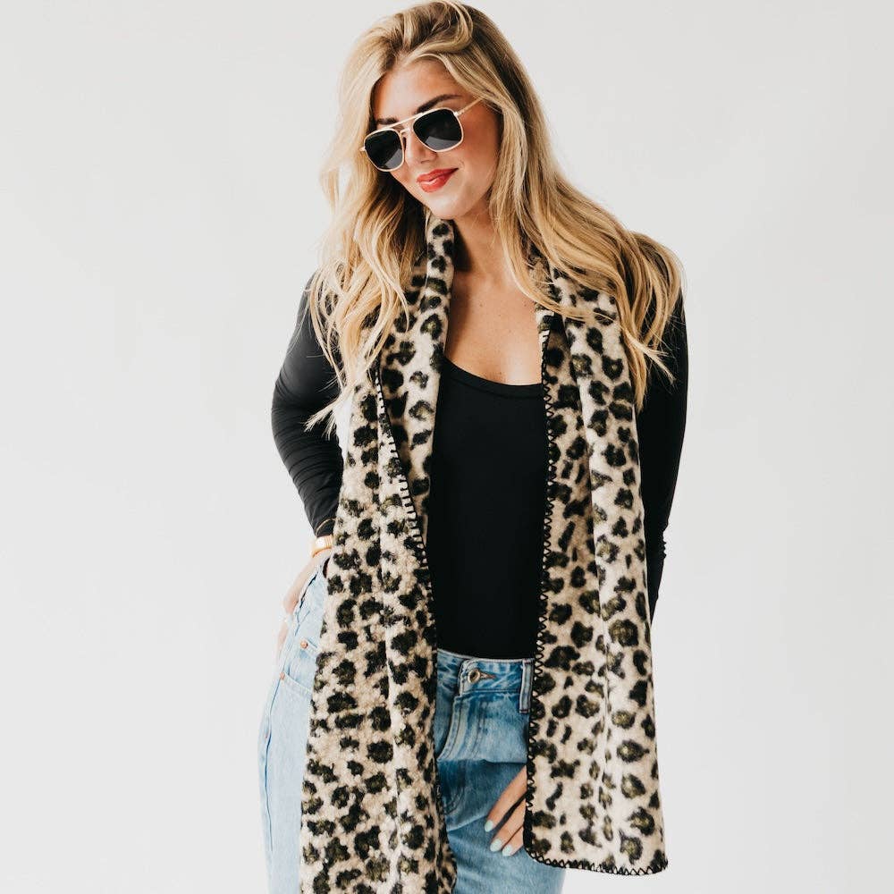 Laine Leopard Scarf