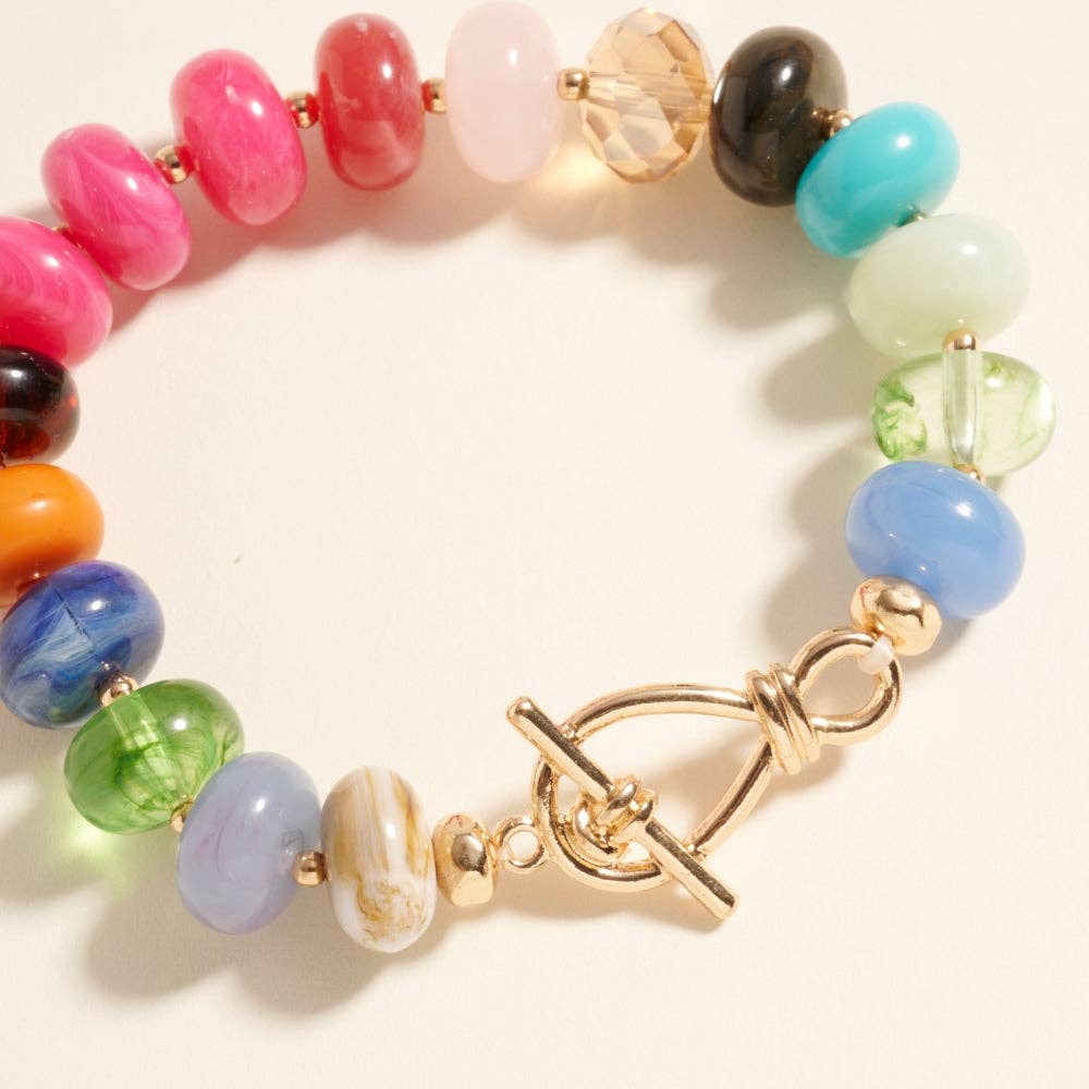 Ombre Beaded Stretch Bracelet