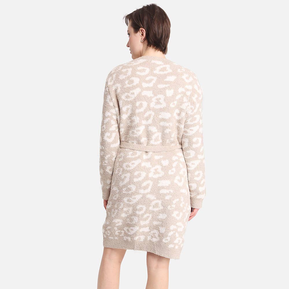 Leopard Patterned Cozy Robe