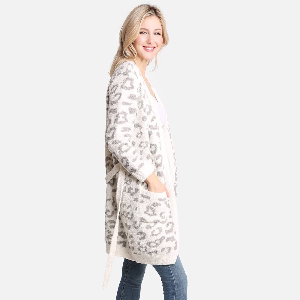 Leopard Patterned Cozy Robe