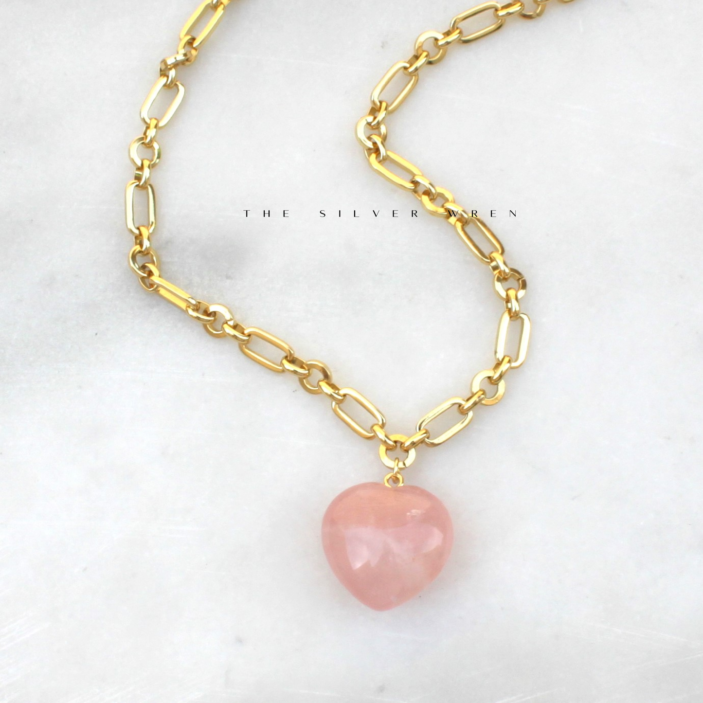 Stone Heart Pendant Necklace