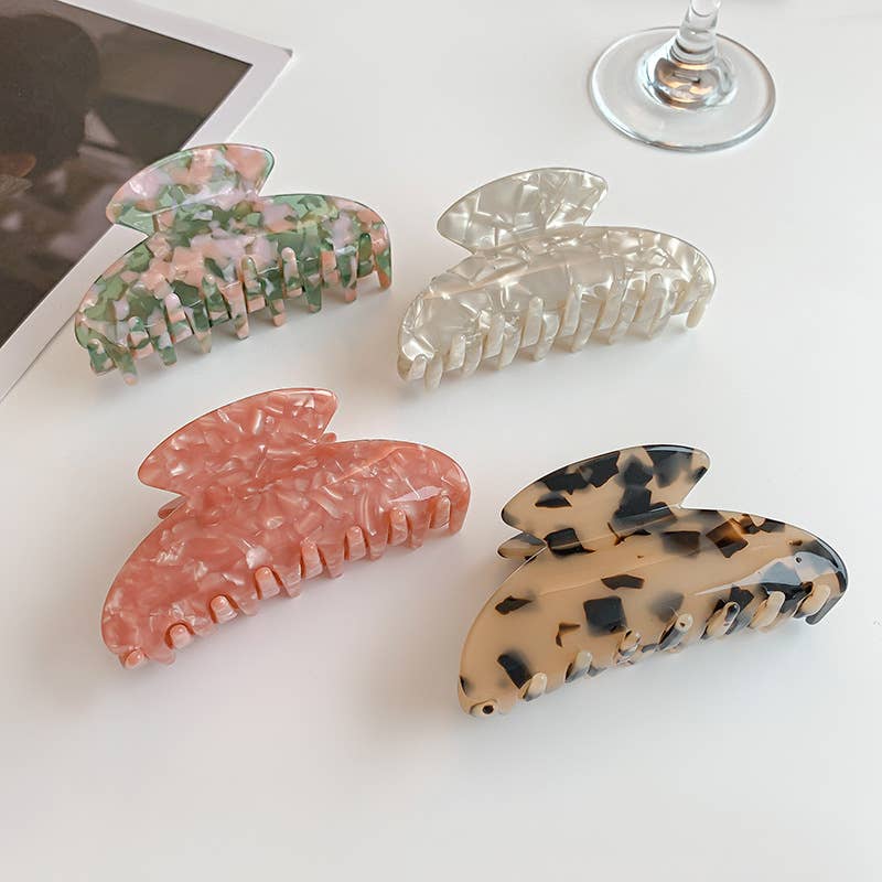 Tortoiseshell & Marbled Acetate Hair Claw Clip