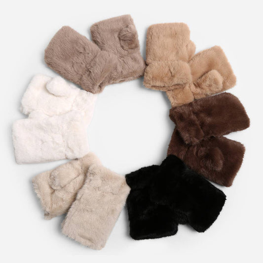 Solid Color Plain Fingerless Glove