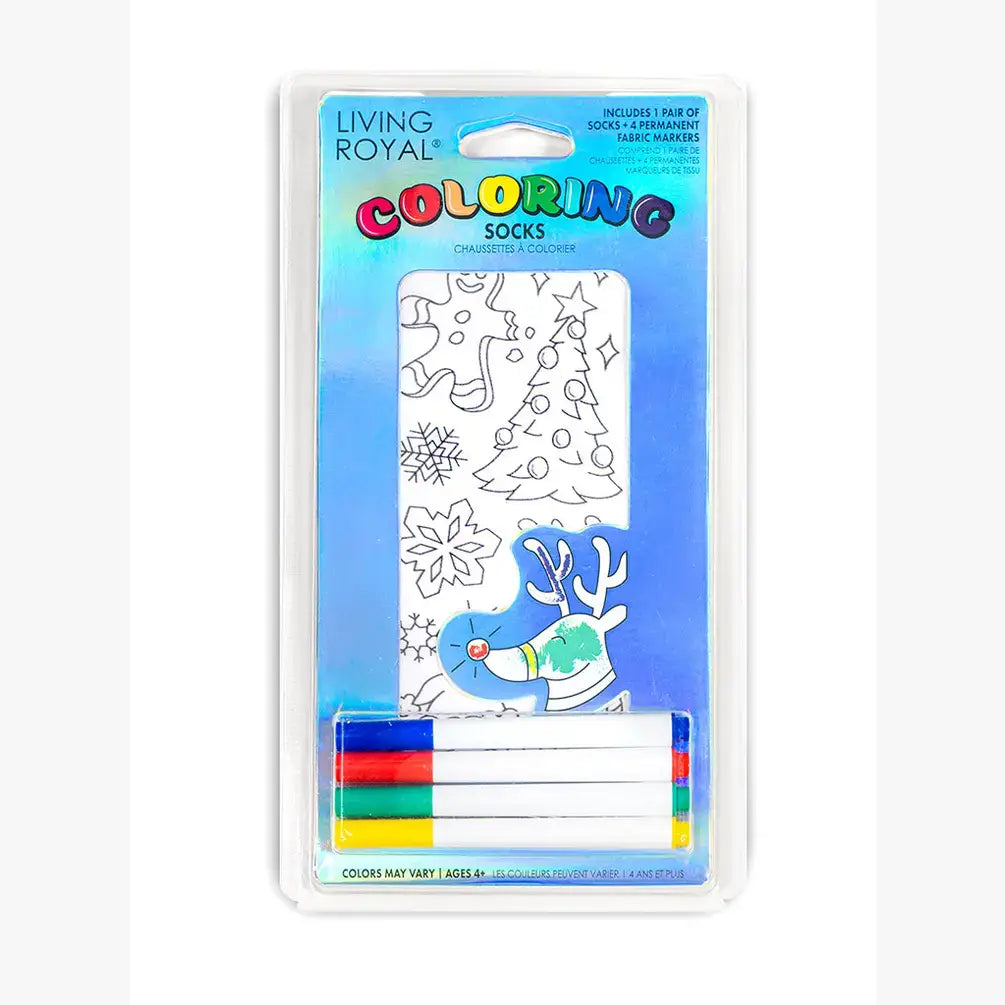 Coloring Socks - Christmas