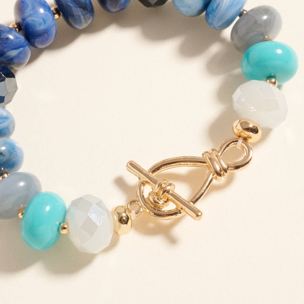 Ombre Beaded Stretch Bracelet