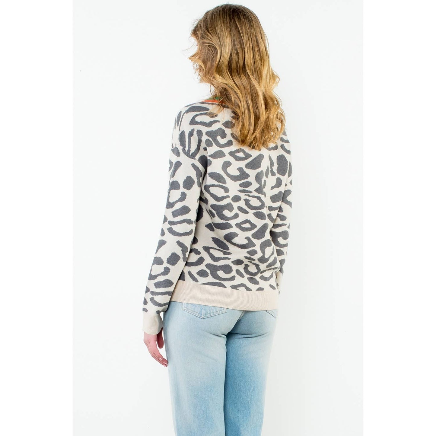 THML Leopard Button Up Cardigan