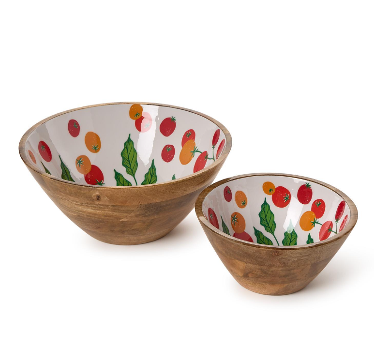 Two's Company Graden Harvest Wood Bowl