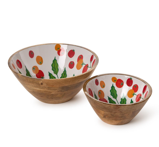 Two's Company Graden Harvest Wood Bowl