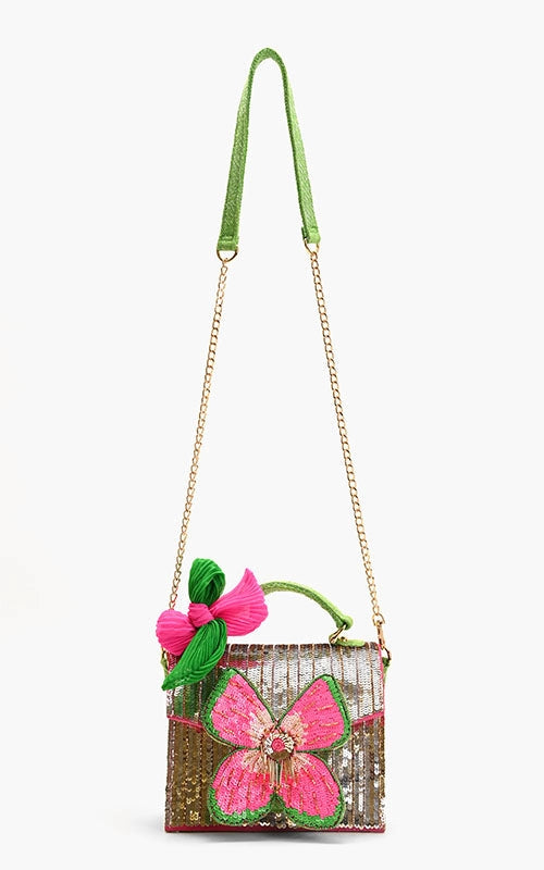 America & Beyond Glam Doll Floral Top Handle Bag