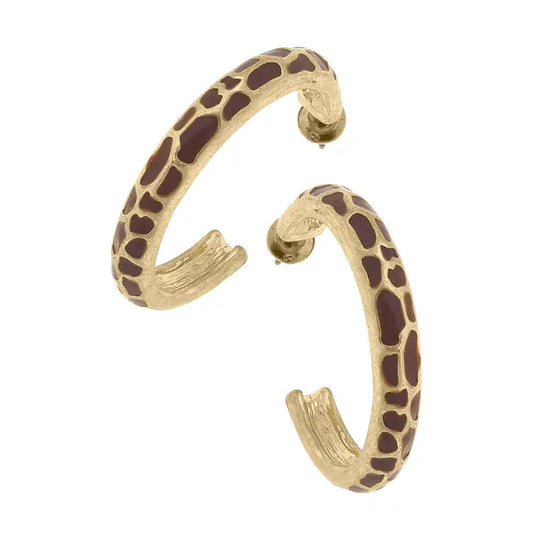 Safari Worn Gold Earrings