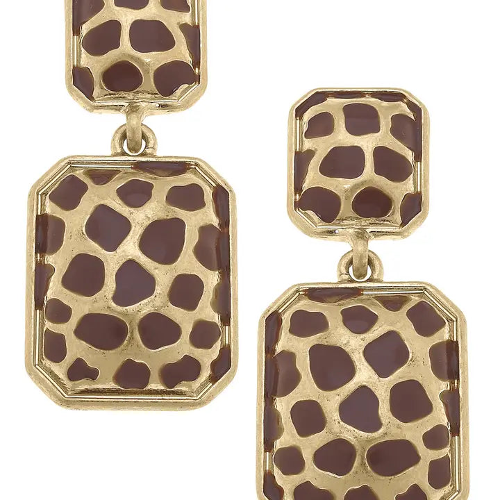 Safari Worn Gold Earrings