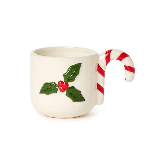 Two's Company Holly Berry Filled Candle