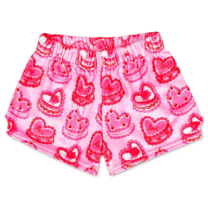 Kids Valentine's Day Plush Lounge Shorts