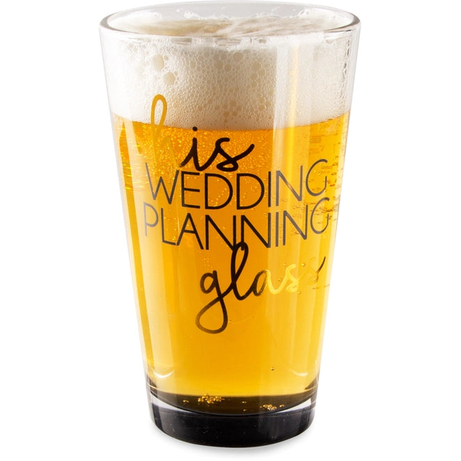 His Wedding Planning Glass