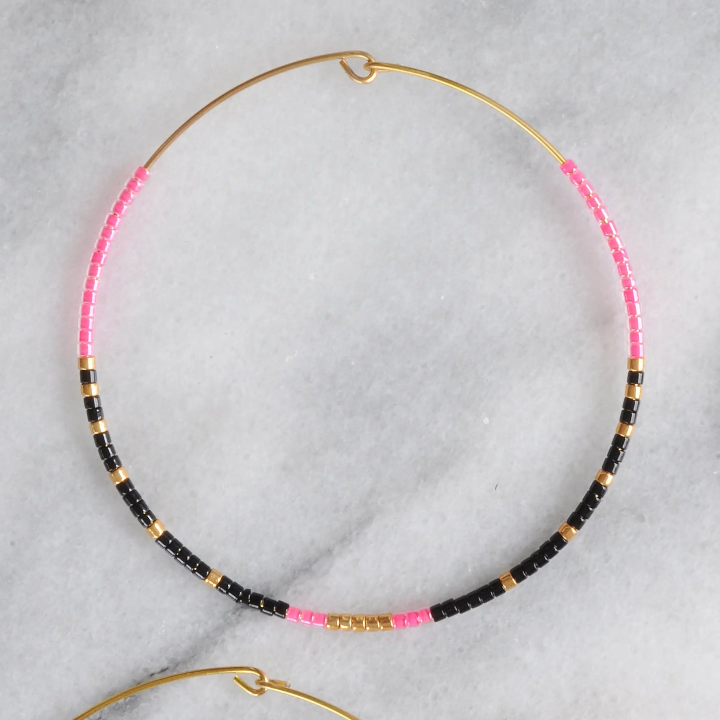 Libby & Smee Large Beaded Hoop Earrings