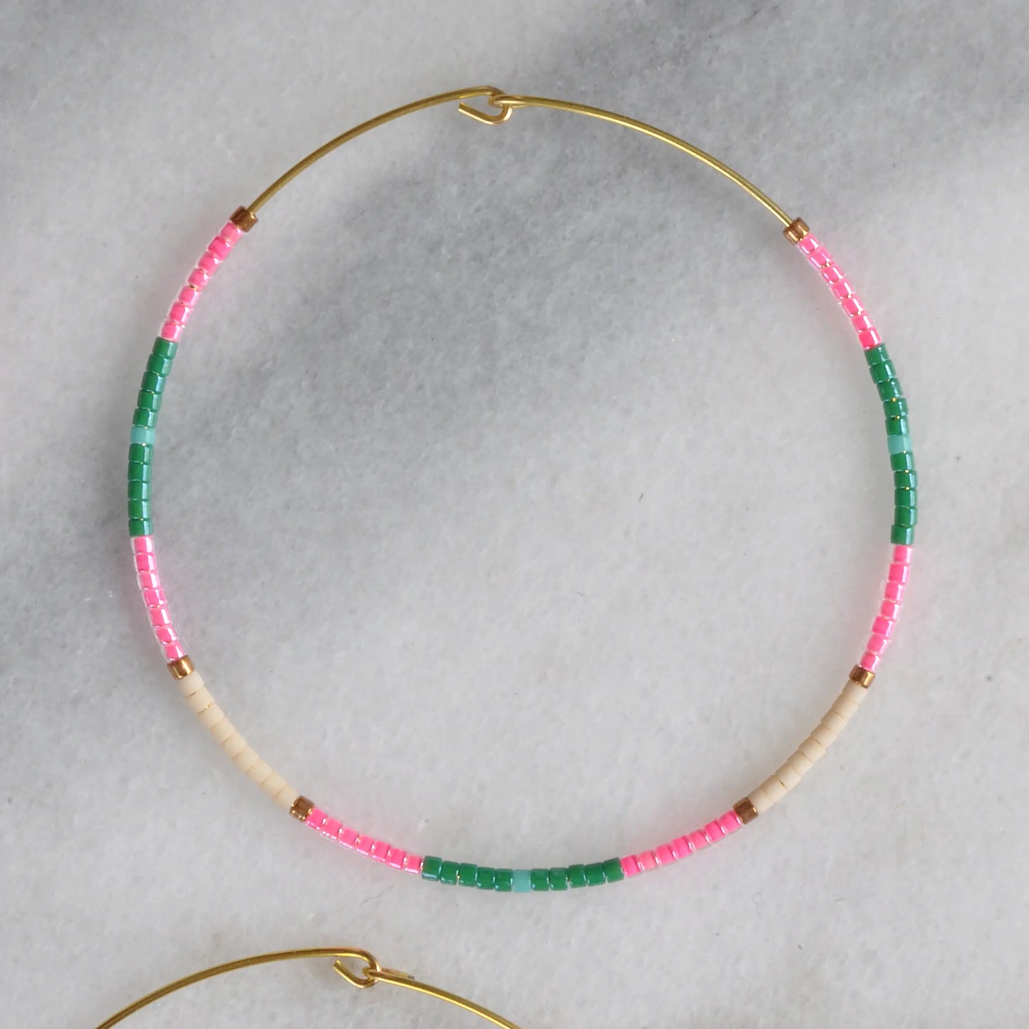 Libby & Smee Large Beaded Hoop Earrings