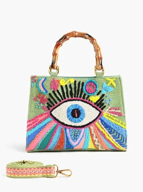 America & Beyond Groovy Evil Eye Handbag